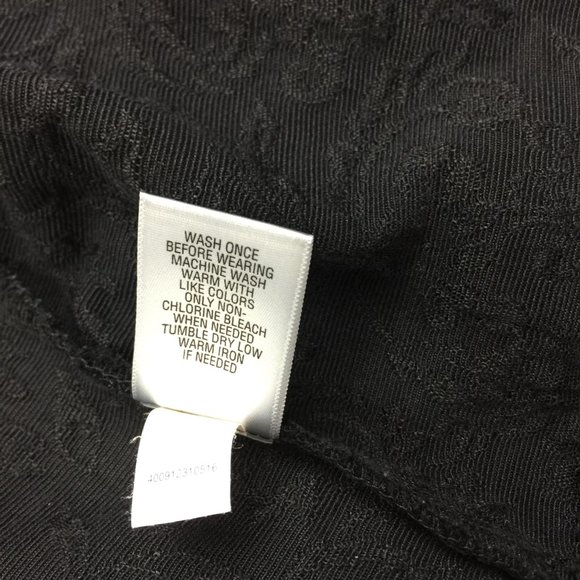 Croft & Barrow Blazer Jacket 2X Womans Plus Black Paisley Long Sleeve Button Up - Picture 12 of 16